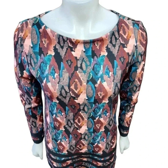 Isle By Melis Kozan Long Sleeve Shift Dress Size Small - Picture 2 of 11